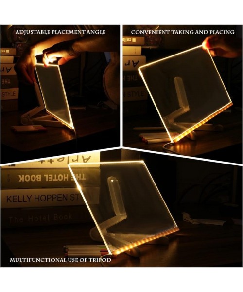 LED Note Board with Colors Acrylic Dry Erase Board with Light Glowing LED Message Board with Stand Light Up and 14 Pins 11.8x7.9 inch LED Whiteboard for Office School Home Kids LED Note Board with Colors Acrylic Dry Erase Board with Light Glowing LED Message Board with Stand Light Up and 14 Pins 11.8x7.9 inch LED Whiteboard for Office School Home Kids