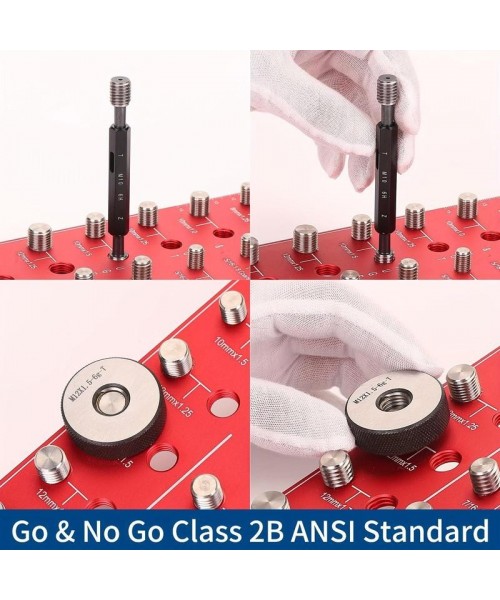 Thread Checker, 1 Count Nut and Bolt Thread Checker, Universal Bolt Size & Thread Gauge, Bolt & Nut Identification Gauge
