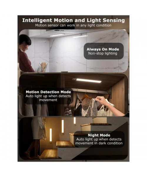【2/4/8Pack】56LED Under Cabinet Lighting Wireless w/Remote, 11.8'' Motion Sensor Light Indoor Rechargeable Under Cabinet Lights, Magnetic Closet Lights Battery Operated, Under Counter Lights for Kitchen 【2/4/8Pack】56LED Under Cabinet Lighting Wireless w/Remote, 11.8'' Motion Sensor Light Indoor Rechargeable Under Cabinet Lights, Magnetic Closet Lights Battery Operated, Under Counter Lights for Kitchen
