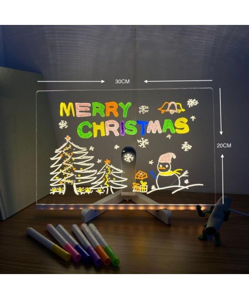 LED Note Board with Colors Acrylic Dry Erase Board with Light Glowing LED Message Board with Stand Light Up and 14 Pins 11.8x7.9 inch LED Whiteboard for Office School Home Kids LED Note Board with Colors Acrylic Dry Erase Board with Light Glowing LED Message Board with Stand Light Up and 14 Pins 11.8x7.9 inch LED Whiteboard for Office School Home Kids