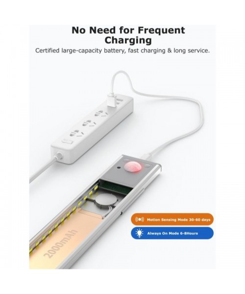 【2/4/8Pack】56LED Under Cabinet Lighting Wireless w/Remote, 11.8'' Motion Sensor Light Indoor Rechargeable Under Cabinet Lights, Magnetic Closet Lights Battery Operated, Under Counter Lights for Kitchen 【2/4/8Pack】56LED Under Cabinet Lighting Wireless w/Remote, 11.8'' Motion Sensor Light Indoor Rechargeable Under Cabinet Lights, Magnetic Closet Lights Battery Operated, Under Counter Lights for Kitchen