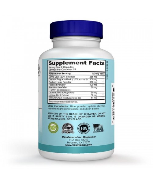 15 Day Cleanse Bundle | Gut and Colon Support | Caffeine Free | Advanced Formula with Senna, Cascara Sagrada, & Psyllium Husk | Non-GMO | 2 bottles