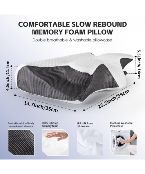 Memory Foam Neck Pillow, 1 Count Soft Comfortable Neck Support Pillow, Christmas Decor Neck Rest Cushion for Sleeping, Sleeping Pillow, Soft Neck Pillow,Boyfriend Gifts, Christmas Decorations 2024, Christmas Gifts, Christmas Decorations Memory Foam Neck Pillow, 1 Count Soft Comfortable Neck Support Pillow, Christmas Decor Neck Rest Cushion for Sleeping, Sleeping Pillow, Soft Neck Pillow,Boyfriend Gifts, Christmas Decorations 2024, Christmas Gifts, Christmas Decorations