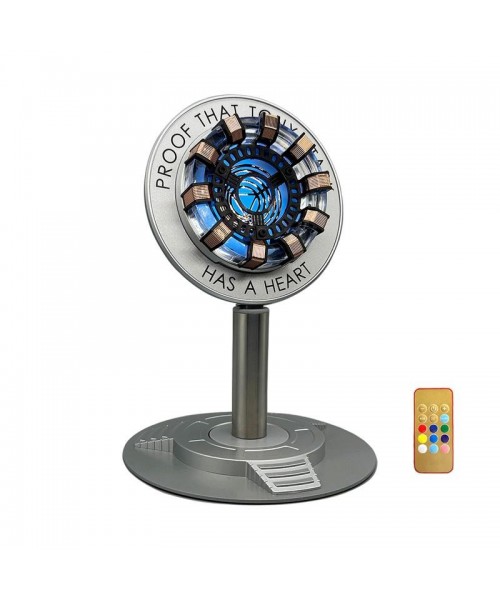 Arc Reactor Light,Tony Stark Heart,Reactor Light, Rechargeable Superhero Lamp, Multi-Color Cute Table Decor,Gift for Him,Iron Tony Has A Heart,Marvel Gifts For Men,Marvel Night Lamp Decor,Avengers Decor,Iron Man Room Decor(Touch/Remote).
