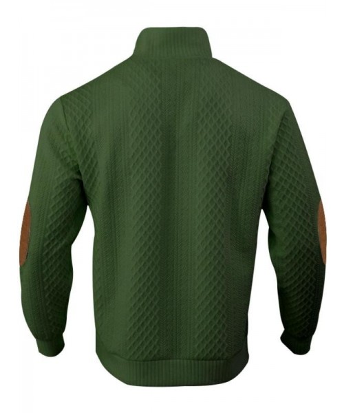 Men's Colorblock Patchwork Jacquard Button Front Sweatshirt, Regular Fit Casual Long Sleeve Stand Collar Sweatshirt for Fall & Winter, Fashion Men's Knitwear for Daily Wear Men's Colorblock Patchwork Jacquard Button Front Sweatshirt, Regular Fit Casual Long Sleeve Stand Collar Sweatshirt for Fall & Winter, Fashion Men's Knitwear for Daily Wear