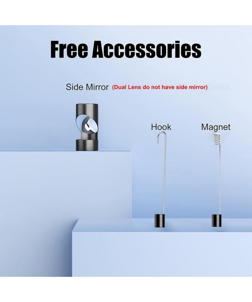 Industrial Endoscope Borescope Camera with Light, 4.3 Inch Screen HD Digital Snake Camera, Waterproof Sewer Inspection Camera with 6 LED Lights, Semi-Rigid Cable, Measuring Gauges Industrial Endoscope Borescope Camera with Light, 4.3 Inch Screen HD Digital Snake Camera, Waterproof Sewer Inspection Camera with 6 LED Lights, Semi-Rigid Cable, Measuring Gauges