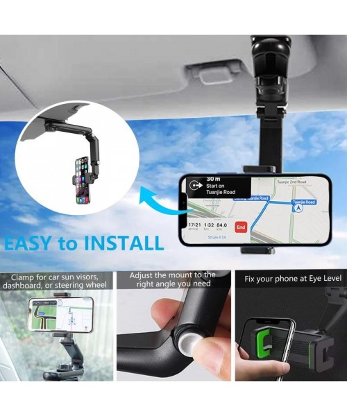 2024 New 1080° Multi-function Sun Visor Universal 360 Degree Rotating Phone Holder Suitable for Any Scene Car Holder - Rotatable and Retractable 2024 New 1080° Multi-function Sun Visor Universal 360 Degree Rotating Phone Holder Suitable for Any Scene Car Holder - Rotatable and Retractable