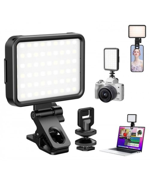 Selfie Light with 3 Light Modes, Rechargeable Selfie Light for Phone Camera iPad Laptop Makeup, TikTok Short Video & Live Stream Handy Gadget