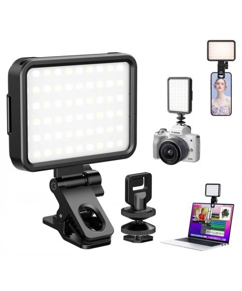 Selfie Light with 3 Light Modes, Rechargeable Selfie Light for Phone Camera iPad Laptop Makeup, TikTok Short Video & Live Stream Handy Gadget