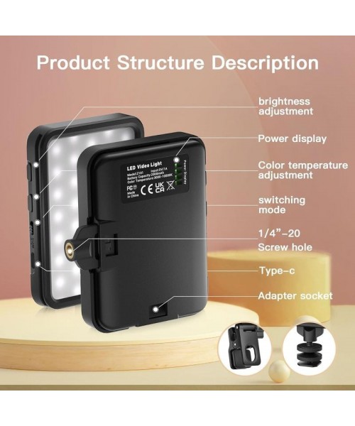 Selfie Light with 3 Light Modes, Rechargeable Selfie Light for Phone Camera iPad Laptop Makeup, TikTok Short Video & Live Stream Handy Gadget Selfie Light with 3 Light Modes, Rechargeable Selfie Light for Phone Camera iPad Laptop Makeup, TikTok Short Video & Live Stream Handy Gadget