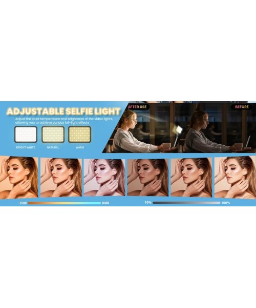 Selfie Light with 3 Light Modes, Rechargeable Selfie Light for Phone Camera iPad Laptop Makeup, TikTok Short Video & Live Stream Handy Gadget Selfie Light with 3 Light Modes, Rechargeable Selfie Light for Phone Camera iPad Laptop Makeup, TikTok Short Video & Live Stream Handy Gadget