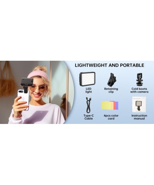 Selfie Light with 3 Light Modes, Rechargeable Selfie Light for Phone Camera iPad Laptop Makeup, TikTok Short Video & Live Stream Handy Gadget Selfie Light with 3 Light Modes, Rechargeable Selfie Light for Phone Camera iPad Laptop Makeup, TikTok Short Video & Live Stream Handy Gadget