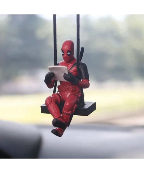 Car Rearview Mirror Hanging Ornament, Cute Swing Figure Car Interior Decoration, Comic Book Superhero Design Rearview Mirror Decor, Car Decor Car Rearview Mirror Hanging Ornament, Cute Swing Figure Car Interior Decoration, Comic Book Superhero Design Rearview Mirror Decor, Car Decor