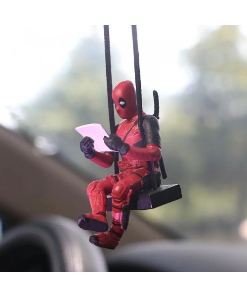 Car Rearview Mirror Hanging Ornament, Cute Swing Figure Car Interior Decoration, Comic Book Superhero Design Rearview Mirror Decor, Car Decor Car Rearview Mirror Hanging Ornament, Cute Swing Figure Car Interior Decoration, Comic Book Superhero Design Rearview Mirror Decor, Car Decor