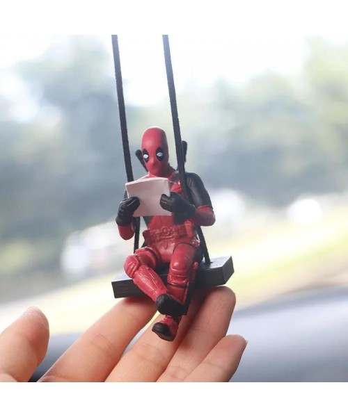 Car Rearview Mirror Hanging Ornament, Cute Swing Figure Car Interior Decoration, Comic Book Superhero Design Rearview Mirror Decor, Car Decor Car Rearview Mirror Hanging Ornament, Cute Swing Figure Car Interior Decoration, Comic Book Superhero Design Rearview Mirror Decor, Car Decor