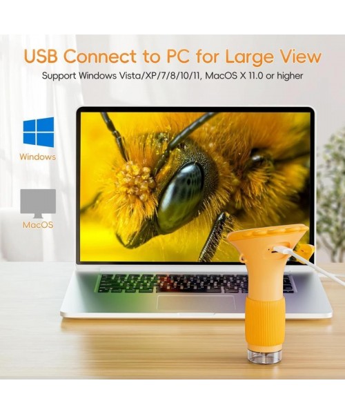 Kids Microscope, INSKAM 2 Inch IPS Screen 1000X Handheld Digital Microscope HD Pocket Portable Mini USB Microscope Camera Compatible with PC, Science Education Fun Birthday Gift for Kids Students Kids Microscope, INSKAM 2 Inch IPS Screen 1000X Handheld Digital Microscope HD Pocket Portable Mini USB Microscope Camera Compatible with PC, Science Education Fun Birthday Gift for Kids Students