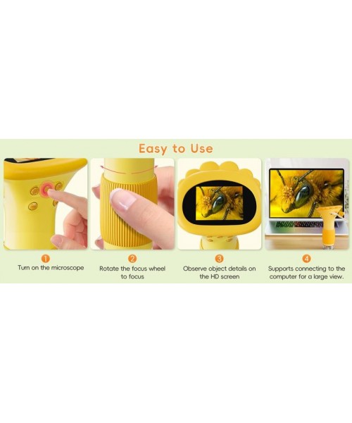 Kids Microscope, INSKAM 2 Inch IPS Screen 1000X Handheld Digital Microscope HD Pocket Portable Mini USB Microscope Camera Compatible with PC, Science Education Fun Birthday Gift for Kids Students Kids Microscope, INSKAM 2 Inch IPS Screen 1000X Handheld Digital Microscope HD Pocket Portable Mini USB Microscope Camera Compatible with PC, Science Education Fun Birthday Gift for Kids Students
