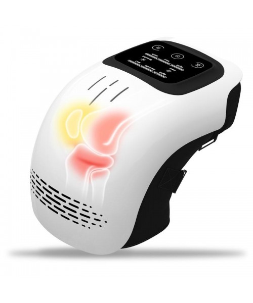 Knee Massager,Cordless Knee Massager and Vibration,Adjustable Temperature Knee Massager with Clear Visible LED Screen