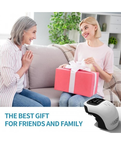 Knee Massager,Cordless Knee Massager and Vibration,Adjustable Temperature Knee Massager with Clear Visible LED Screen