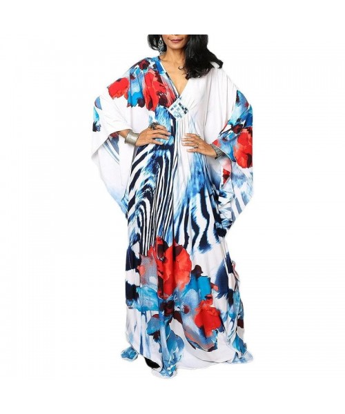 Women Ethnic Print Kaftan Dress ,All Over Print Sleeve TunicDress, Boho Casual V Neck 3/4 Sleeve TunicDress for Women, Women's Plus size Cover Up,Mrs. Roper Kaftan ,bubu,mumu,Casual Womenswear Women Ethnic Print Kaftan Dress ,All Over Print Sleeve TunicDress, Boho Casual V Neck 3/4 Sleeve TunicDress for Women, Women's Plus size Cover Up,Mrs. Roper Kaftan ,bubu,mumu,Casual Womenswear