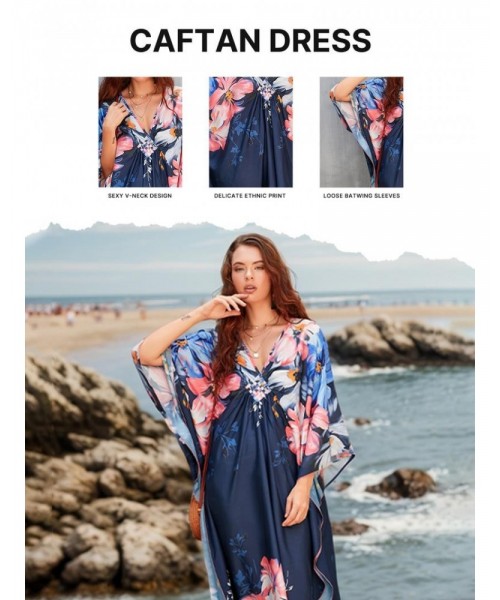 Women Ethnic Print Kaftan Dress ,All Over Print Sleeve TunicDress, Boho Casual V Neck 3/4 Sleeve TunicDress for Women, Women's Plus size Cover Up,Mrs. Roper Kaftan ,bubu,mumu,Casual Womenswear Women Ethnic Print Kaftan Dress ,All Over Print Sleeve TunicDress, Boho Casual V Neck 3/4 Sleeve TunicDress for Women, Women's Plus size Cover Up,Mrs. Roper Kaftan ,bubu,mumu,Casual Womenswear