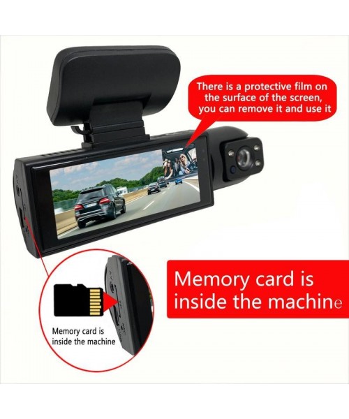 3.16 Inch Screen Car Dash Cam with 32G Card for Summer, 1080P HD Car Dash Cam, Front & Inside Dual Recording Car DVR, Dash Camera for Car, Full HD Car Recorder with IR Night Vision & Loop Recording, Car Video Surveillance Tool, Car Accessories 3.16 Inch Screen Car Dash Cam with 32G Card for Summer, 1080P HD Car Dash Cam, Front & Inside Dual Recording Car DVR, Dash Camera for Car, Full HD Car Recorder with IR Night Vision & Loop Recording, Car Video Surveillance Tool, Car Accessories