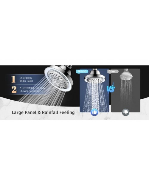 Filtered Shower Head with LED Color Changing, 7 Modes High Pressure Rain Shower Head with Filters, Water Softener Showerhead for Hard Water Filtered Shower Head with LED Color Changing, 7 Modes High Pressure Rain Shower Head with Filters, Water Softener Showerhead for Hard Water