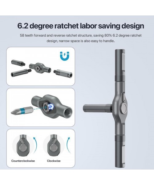 24 in 1 Magnetic Screwdriver Set, MultifunctionalScrewdriver Tools Set with Detachable T-shapedRatchet Handle,Household Maintenance ToolBox Set, Tools for Mechanics 24 in 1 Magnetic Screwdriver Set, MultifunctionalScrewdriver Tools Set with Detachable T-shapedRatchet Handle,Household Maintenance ToolBox Set, Tools for Mechanics