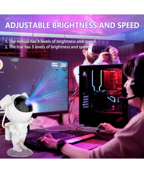 Astronaut Galaxy Projector - Star Projector, Remote Control Spaceman Night Light with Timer, for Gaming Room, Gift for Kids Adults for Bedroom, Christmas, Birthdays, Valentine's Day blackfridaydeals Astronaut Galaxy Projector - Star Projector, Remote Control Spaceman Night Light with Timer, for Gaming Room, Gift for Kids Adults for Bedroom, Christmas, Birthdays, Valentine's Day blackfridaydeals