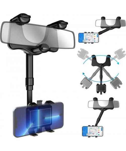 360 Degree Car Phone Holder Rearview Mirror, 2024 New Multifunctional Car Navigation Bracket, 360 Degree Rotatable and Retractable Car Phone Holder, Universal Multifunctional Mobile Phone Holder, Car Accessories 360 Degree Car Phone Holder Rearview Mirror, 2024 New Multifunctional Car Navigation Bracket, 360 Degree Rotatable and Retractable Car Phone Holder, Universal Multifunctional Mobile Phone Holder, Car Accessories