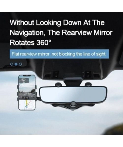 360 Degree Car Phone Holder Rearview Mirror, 2024 New Multifunctional Car Navigation Bracket, 360 Degree Rotatable and Retractable Car Phone Holder, Universal Multifunctional Mobile Phone Holder, Car Accessories 360 Degree Car Phone Holder Rearview Mirror, 2024 New Multifunctional Car Navigation Bracket, 360 Degree Rotatable and Retractable Car Phone Holder, Universal Multifunctional Mobile Phone Holder, Car Accessories