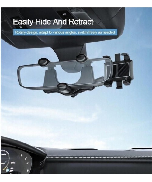 360 Degree Car Phone Holder Rearview Mirror, 2024 New Multifunctional Car Navigation Bracket, 360 Degree Rotatable and Retractable Car Phone Holder, Universal Multifunctional Mobile Phone Holder, Car Accessories 360 Degree Car Phone Holder Rearview Mirror, 2024 New Multifunctional Car Navigation Bracket, 360 Degree Rotatable and Retractable Car Phone Holder, Universal Multifunctional Mobile Phone Holder, Car Accessories