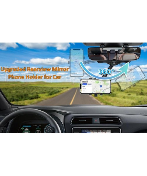 360 Degree Car Phone Holder Rearview Mirror, 2024 New Multifunctional Car Navigation Bracket, 360 Degree Rotatable and Retractable Car Phone Holder, Universal Multifunctional Mobile Phone Holder, Car Accessories 360 Degree Car Phone Holder Rearview Mirror, 2024 New Multifunctional Car Navigation Bracket, 360 Degree Rotatable and Retractable Car Phone Holder, Universal Multifunctional Mobile Phone Holder, Car Accessories