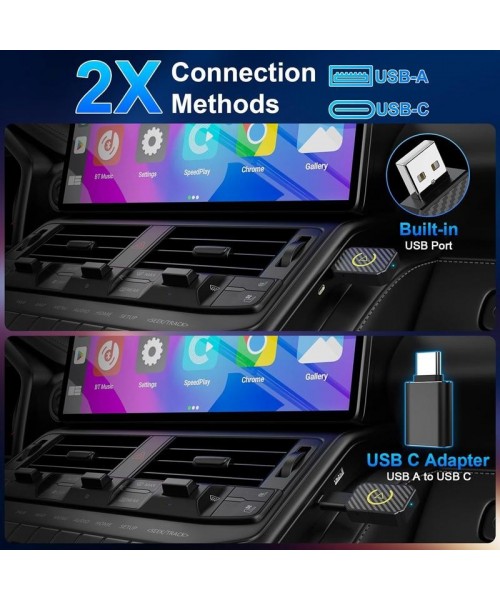 Mini Wireless Apple CarPlay Adapter, for both Apple and Android, 2 in 1, small wireless carplay adapter, converts wired to wireless, suitable for factory wired CarPlay cars from 2016 onwards, plug and play Mini Wireless Apple CarPlay Adapter, for both Apple and Android, 2 in 1, small wireless carplay adapter, converts wired to wireless, suitable for factory wired CarPlay cars from 2016 onwards, plug and play