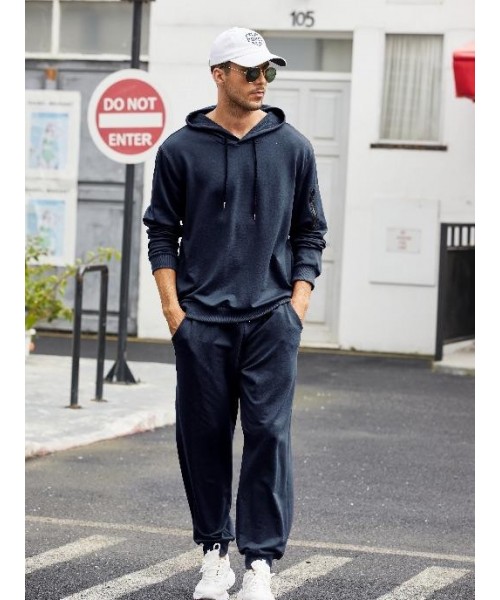Men's Tracksuit 2 Pack Hooded Athletic Sweatsuits Casual Running Jogging Sport Suit Sets Classic Menswear Cotton Elastic Men's Tracksuit 2 Pack Hooded Athletic Sweatsuits Casual Running Jogging Sport Suit Sets Classic Menswear Cotton Elastic