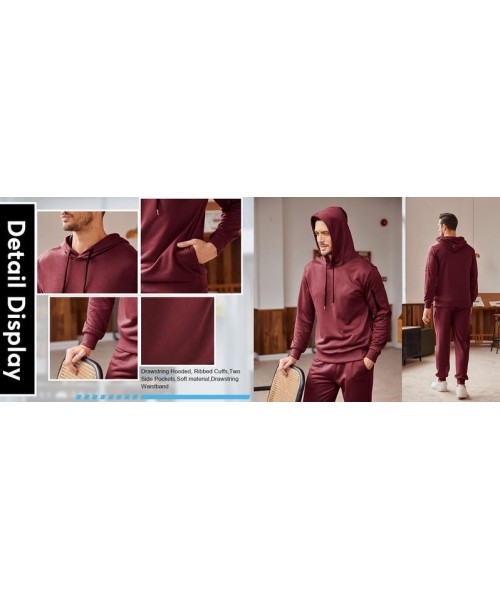 Men's Tracksuit 2 Pack Hooded Athletic Sweatsuits Casual Running Jogging Sport Suit Sets Classic Menswear Cotton Elastic Men's Tracksuit 2 Pack Hooded Athletic Sweatsuits Casual Running Jogging Sport Suit Sets Classic Menswear Cotton Elastic