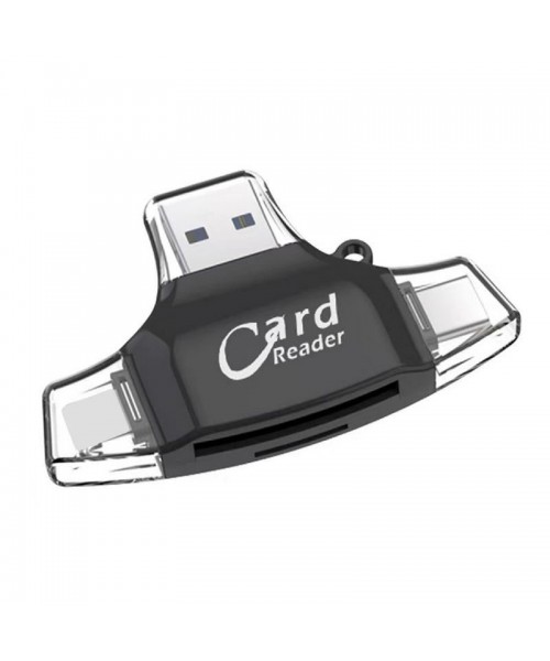 Multi-Port 4 in 1 Universal SD/TF Card/USB C/Memory Card Reader, Type C Camera Adapter Multi-Port 4 in 1 Universal SD/TF Card/USB C/Memory Card Reader, Type C Camera Adapter