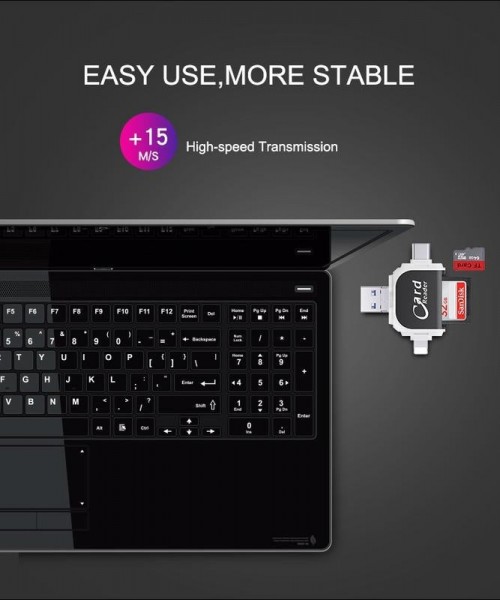 Multi-Port 4 in 1 Universal SD/TF Card/USB C/Memory Card Reader, Type C Camera Adapter Multi-Port 4 in 1 Universal SD/TF Card/USB C/Memory Card Reader, Type C Camera Adapter