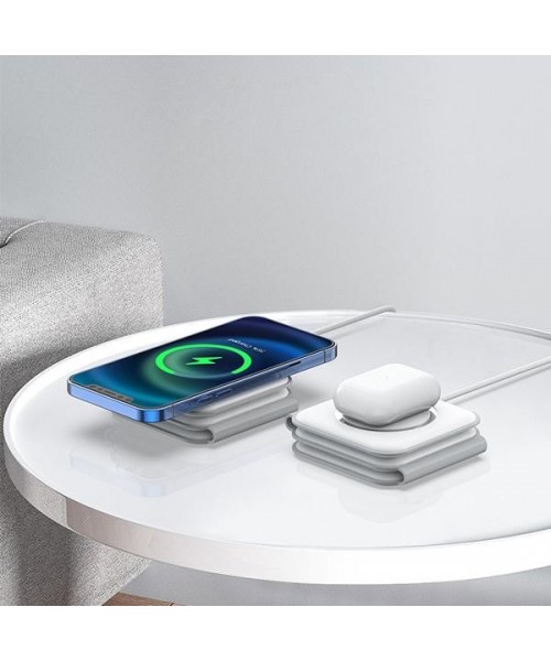 Nano 3 in 1 Wireless Charger for iPhone, Not suitable for Android, Magnetic Foldable 3 in 1 Charging Station, Travel Charger for Multple Devices for iPhone 16/15/14/13/12, for AirPods 4/3/Pro, for iWatch, Christmas Gifts Nano 3 in 1 Wireless Charger for iPhone, Not suitable for Android, Magnetic Foldable 3 in 1 Charging Station, Travel Charger for Multple Devices for iPhone 16/15/14/13/12, for AirPods 4/3/Pro, for iWatch, Christmas Gifts