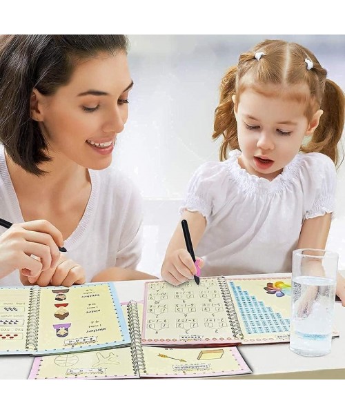 Reusable Magic Writing Practice Copybook, 5 Counts Handwriting Practice Book with 10 Pen Refill & 2 Pen, Suitable for Kindergarten School Students, School-starting Stationery Set, Fall Decor, Men Gifts, Christmas Gift Reusable Magic Writing Practice Copybook, 5 Counts Handwriting Practice Book with 10 Pen Refill & 2 Pen, Suitable for Kindergarten School Students, School-starting Stationery Set, Fall Decor, Men Gifts, Christmas Gift