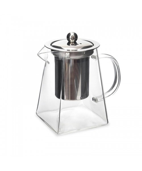 Glass Tea Pot with Removable Stainless Steel Filter & Handle, Clear Square Tea Pot & Tea Cup Set, Tea Making Tool for Home Office Use, Home Accessories, Kitchen Accessories Glass Tea Pot with Removable Stainless Steel Filter & Handle, Clear Square Tea Pot & Tea Cup Set, Tea Making Tool for Home Office Use, Home Accessories, Kitchen Accessories