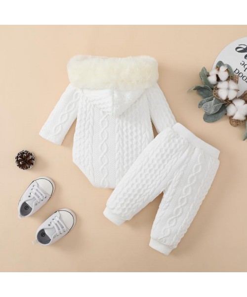 Baby Clothing Sets Girls Hooded Long Sleeve Romper and Pants Outfit Clothing Babygirl Clothes Products