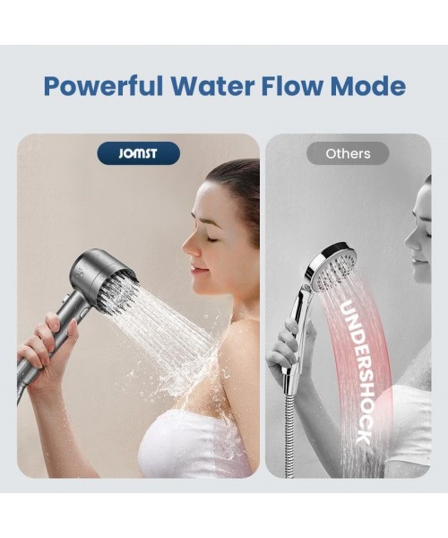 Handheld Filter Booster Shower Head, 4 Spray Modes, Hard Water Powerful Cleaning, Bathroom Shower Set Handheld Filter Booster Shower Head, 4 Spray Modes, Hard Water Powerful Cleaning, Bathroom Shower Set
