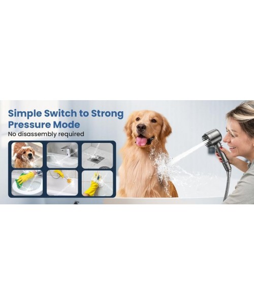 Handheld Filter Booster Shower Head, 4 Spray Modes, Hard Water Powerful Cleaning, Bathroom Shower Set Handheld Filter Booster Shower Head, 4 Spray Modes, Hard Water Powerful Cleaning, Bathroom Shower Set