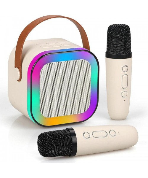 Fall Portable Wireless Karaoke Speaker with Microphone, HIFI Stereo Sound Subwoofers, KTV Speaker Subwoofer with RGB Colorful LED Lights, Karaoke Machine Sound System for Outdoor Sports Travel, Audio Device, Room Accessories Fall Portable Wireless Karaoke Speaker with Microphone, HIFI Stereo Sound Subwoofers, KTV Speaker Subwoofer with RGB Colorful LED Lights, Karaoke Machine Sound System for Outdoor Sports Travel, Audio Device, Room Accessories