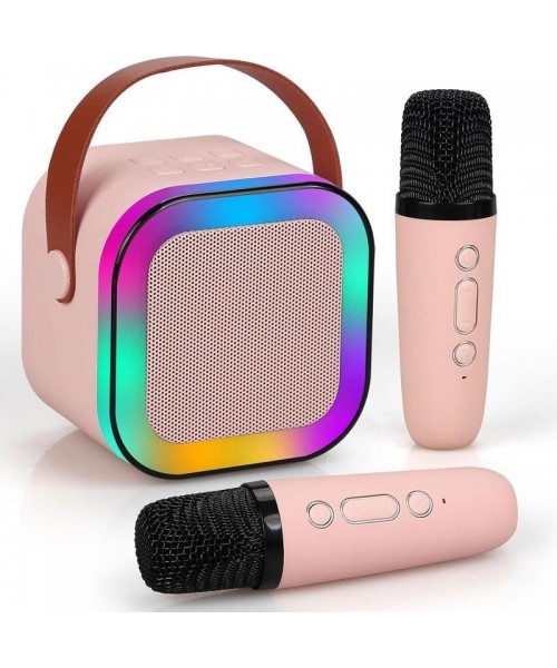Fall Portable Wireless Karaoke Speaker with Microphone, HIFI Stereo Sound Subwoofers, KTV Speaker Subwoofer with RGB Colorful LED Lights, Karaoke Machine Sound System for Outdoor Sports Travel, Audio Device, Room Accessories Fall Portable Wireless Karaoke Speaker with Microphone, HIFI Stereo Sound Subwoofers, KTV Speaker Subwoofer with RGB Colorful LED Lights, Karaoke Machine Sound System for Outdoor Sports Travel, Audio Device, Room Accessories