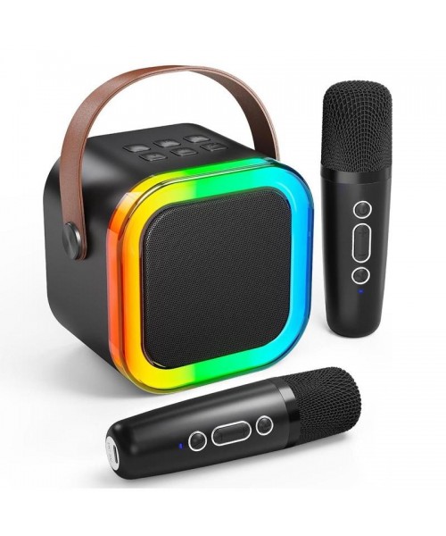 Fall Portable Wireless Karaoke Speaker with Microphone, HIFI Stereo Sound Subwoofers, KTV Speaker Subwoofer with RGB Colorful LED Lights, Karaoke Machine Sound System for Outdoor Sports Travel, Audio Device, Room Accessories Fall Portable Wireless Karaoke Speaker with Microphone, HIFI Stereo Sound Subwoofers, KTV Speaker Subwoofer with RGB Colorful LED Lights, Karaoke Machine Sound System for Outdoor Sports Travel, Audio Device, Room Accessories