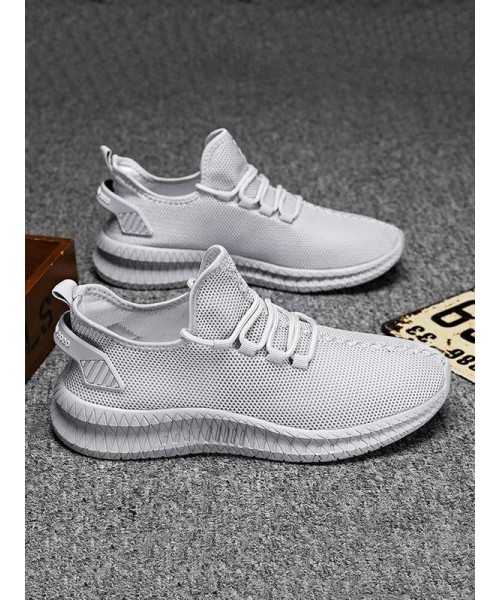Men's Plain Lace Up Sneakers, Fashion Hollow Out Design Sports Shoes, Breathable Non-slip Running Shoes for Daily Wear, Athletic Summer Training Shoes, Fall Outfits, Fall Freshness Fall Men's Plain Lace Up Sneakers, Fashion Hollow Out Design Sports Shoes, Breathable Non-slip Running Shoes for Daily Wear, Athletic Summer Training Shoes, Fall Outfits, Fall Freshness Fall