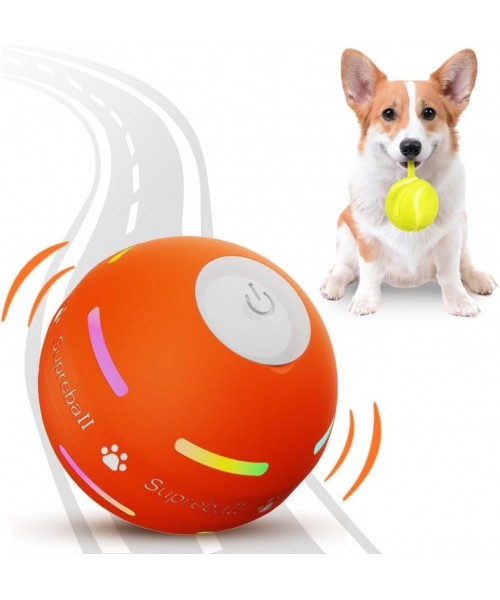 Interactive Dog Toys Dog Ball,[Newly Upgraded] Durable Motion Activated Automatic Rolling Ball Toys for/Small/Medium/Large Dogs,USB Rechargeable